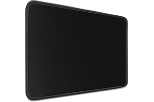 ‎SIDORENKO Sidorenko Mauspad 28x20cm - Mousepad mit Vernähte Kanten - Mouse Pad rutschfest - Mausunterlage in schwarz, Mausped für PC mit glatter Oberfläche, Mouspad klein, Maus Pad für alle Maustypen, Mauspat