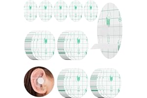 GREVOSEA 120 Stück Wasserdicht Ohr Patches ohrenschutz wasserdicht Transparente Einweg Ohrenschützer Dusche Ohr Abdeckung Ohrbedeckungen mit Elastischen Bändern für Haarfärbemittel,Dusche,Baden,Salon,Spa