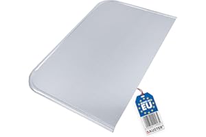 BAUSTER® Verzinkt Ascheblech Bodenblech 48x31cm Bodenschutz für Feuerstellen Ofenblech Schmutzblech Kaminplatte Ofen Kaminofen Bodenplatte Robust