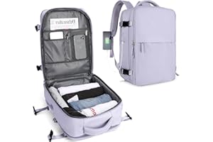 SZLX Sac à dos de voyage cabine femme pour Ryanair bagage à main homme sous siège sac en cabine 40x20x25 Easyjet sac impermérable de ordinateur sac-avion avec compartiment à chaussures de grand capacité