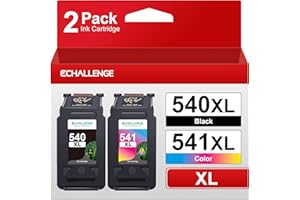‎ECHALLENGE ECHALLENGE PG-540 XL CL-541 XL Kompatibel für Canon Druckerpatronen 540 541 XL Multipack Patronen für Pixma TS5150 MG3650 MG3600 MG4250 MX475 MX375 MX535 MG3150 MG3500 (1 Schwarz, 1 Farbe)