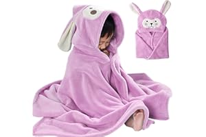SHENGRUILI Accappatoio Neonato,Asciugamano Neonato,Set Asciugamano Neonato con Cappuccio,Bagnetto Neonato per Neonati e Bambini 0-3 Anni,Extra Assorbente e Morbido