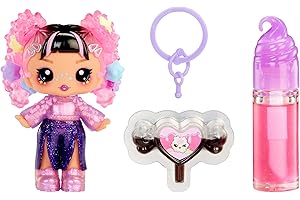 Yummiland Lip Gloss Doll : Sour Sweeties - Astrid Stars - Comprend 1 Poupée, Lip Gloss DIY + Porte-Clés Amovible, Jeu Cosmétique, Collection, pour Enfants de 4 Ans et Plus