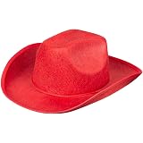 Quickdraw Adults Red Cowboy Hat Toy 