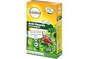 Solabiol Anti-Limaces & Escargots - 750g - Granulés - Résistant À La Pluie - Prêt À l'emploi - Utilisable en Agriculture Biologique SOLIMA750N