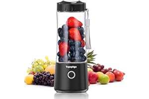 Topspitgo Mini Blenders Portable,400Ml Mixeur Robot Culinaire Portable,Petit Blender Smoothie Personnel,USB fresh juice blenders Pour Enfants Voyage Fitness Boissons et Milk Shake
