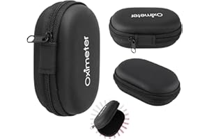 TP TRADEPROVIDER TradeProvider Pulse Oximeter Storage Bag Case Zipper SPO2 Saturation Monitor Portable Blood Oxygen Sensor Carry Pouch Fingertip Oximeter Carrier (Pulse Oximeter Case)