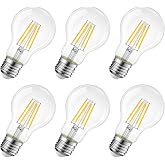 LVWIT Bombillas LED E27 de Filamento (Casquillo Gordo) - equivalente a 40W, 470 l&uacute;menes, Color blanco c&aacute;lido 2700K. Bombilla