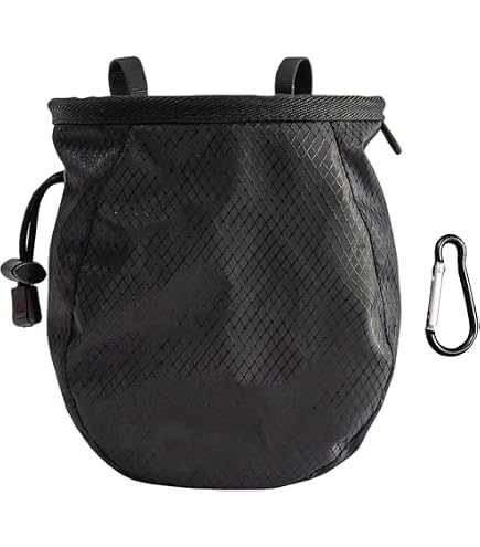 Sac à Magnésie D'Escalade - 600D Oxford - Léger 16x6cm - Ceinture Réglable - Pour Bloc, Gymnase, Haltérophilie