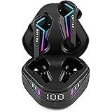 ROTTER® Cuffie Bluetooth Inalámbriche per Gaming: Latenza Ultra Bassa di 50ms, Modalità Musica ad Ampio Spettro, Effetti di L