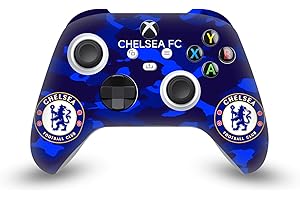 Head Case Designs Officially Licensed Chelsea Football Club Camouflage Mixed Logo Vinyl Sticker Gaming Skin Decal Cover Compatible With Xbox Series X/S Controller