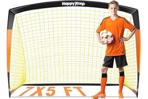 ‎HAPPY JUMP Happy Jump Fußballtor 3x2.2FT, 4x3FT, 5x3.6FT, 7x5FT Pop-Up Fußballtraining für den Garten