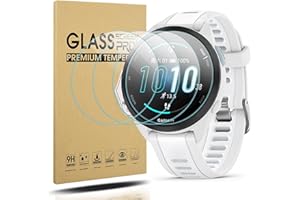 Diruite 4-Stück Displayschutz für Garmin Forerunner 165/165 Music Schutzfolie,HD Anti-Kratzen Gehärtetes Glas Displayschutzfolie Music Intelligente Uhr Schutz Glas