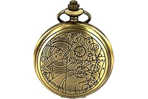 New Brand Mall Montre de poche à quartz rétro Doctor Who pour cadeaux
