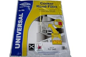 ELECTRUEPART Universal Cooker Hood Grease Paper Filter Kit with Saturation Indicator