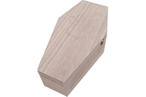 PRIMOLIVING Cercueil en Bois pour Petits Animaux - Taille L pour Petits Animaux domestiques - Cercueil pour Animaux avec Fermeture métallique - Cercueil en Bois de Haute qualité