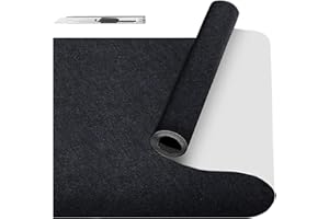 Fondlife Filz Selbstklebend,150 * 40cm Selbstklebender klebriger Filz,2mm Filz Selbstklebend Möbelgleiter,Filzgleiter Selbstklebend für Couch,Tischbeine,DIY (Schwarz, 150x40cm)