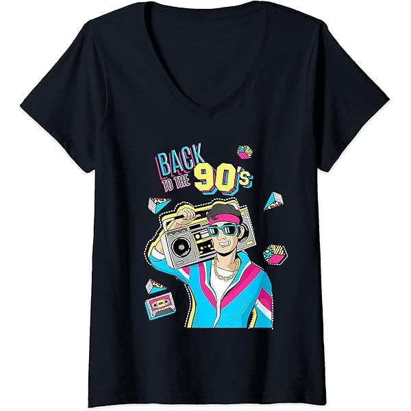 Maglietta Da Uomo Con Scritta "I Love The 80's Retro Pop Fancy Dress Party Unisex Regalo Unisex T-shirt Stampata, Blu Navy, XL