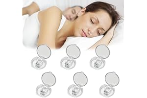 HEEGFF Anti Snore Devices, 6 PCS Magnetic Anti Snoring Nose Clip, Nasal Dilators Snore Stopper Snoring Relief for Better Sleep Quality, Sleeping Aid Relieve Snore for Men and Women