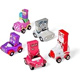 Learning Resources Altı ila 10 yaş arası Mini Numberblocks ara&ccedil;lar, sayıları ve şekilleri &ouml;ğrenmek i&ccedil;in eğitici oyun