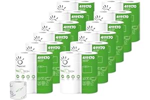 Papernet 411170 Paquete Simple Papel Higiénico Bio Tech- 48 rollos (12 paquetes)