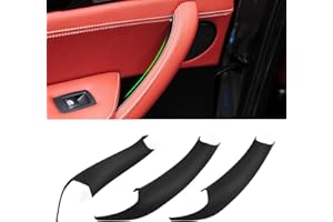 Sucxyor 3PCS Compatibile con bmw Maniglia Interna X3 F25 2010-2016 Maniglia Porta Interna X4 F26 2014-2017 Maniglia Interna Sinistra Posteriore + Maniglia Porta Destra X3 X4 Cover Maniglia-Nero