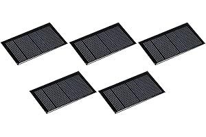 sourcing map 5 Stück Mini Solarpanel, 3V 0.27W 90mA Mikro Zellen Sonnenkollektor für DIY Stromprojekt, 62x36mm