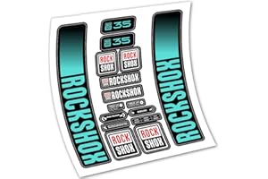 VINILOSBICI Rock Shox Recon 35 2021 Autocollants en vinyle pour fourche (BG (Turquise Clair))