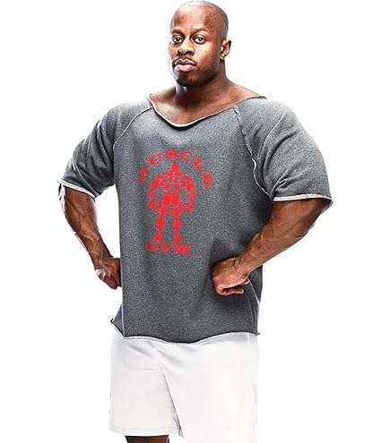 Men's Short Sleeved T-Shirt Bebak In The Gym Grey UAB Arnold Vintage Style NEW E - Foto 4