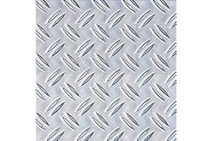 Alberts 466770 Chapa estampada, Motivos estriados, Aluminio, natural, 600 x 1000 x 2,5 mm