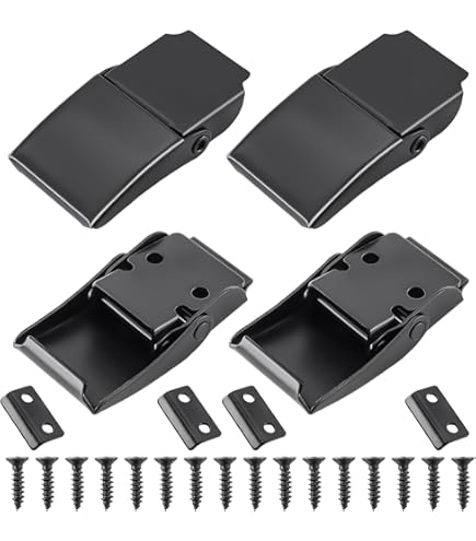 Serratura A Leva Per Valigia - 2 Pezzi In Ferro Con Chiavi E Viti, Ideale Per Cassetti, Scatole E Bagagli - Foto 3