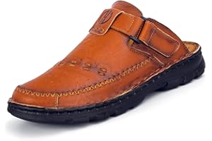 BUGUKI Uomo Pelle Sandali Estivi Punta Chiusa Zoccoli e Sabot