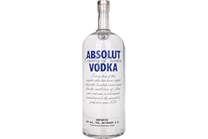 ‎ABSOLUT VODKA Absolut Vodka Original / Absolute Reinheit und einzigartiger Geschmack in ikonischer Apothekerflasche / Schwedischer Klassiker - ideal für Cocktails und Longdrinks / 1 x 4,5 L