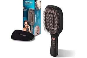 Cecotec Cepillo Reparador Cuero Cabelludo, Restauración del cabello HairCare Revitalize. Modos Massage, Oil Control, Revitalize, Vibración, Iones Negativos, Microcorrientes EMS, Luz Azul, Láser LLLT