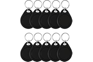 TIMESKEY NFC NFC-Tag Ntag215 NFC Chip NFC Keyfob - Mémoire de 540 octets - Compatible avec les raccourcis iPhone iOS App Homekit | Applications smartphone Android (10 pièces)