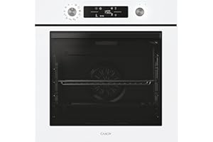 Candy Bake 800 CA6 NP5B3EHTW, Horno Multifunción, 78L, Conectividad WIFI, 1 Bandeja y 2 Rejillas, Easy Steam, Limpieza Hidrolítica, 12 Funciones, Display Basic UX, Blanco