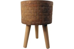 Leaf Macetas Grandes para Plantas, 36 cm, Tejido de Fibra de Vidrio Compuesto