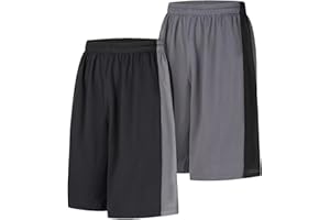 LukBerd Lange Herren-Shorts, Basketball, Fitnessstudio, schnelltrocknend, Camouflage-Shorts mit Taschen