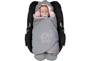 ByBoom Copertina avvolgente universale per la mezza stagione e per l'estate per ovetto, seggiolino auto (p.es. per Maxi-Cosi, Römer), passeggino, Buggy o lettino