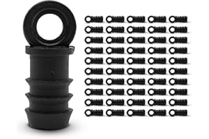 DOJA Barcelona | Tapon Final Tubo Riego | Tapon Final 16mm | Pack 50 | Tapon Manguera de Goteo 16 para Sistemas de Riego Agrícola y Jardinería | Conector Tapon Tubo Riego por Goteo Huerto, Camping