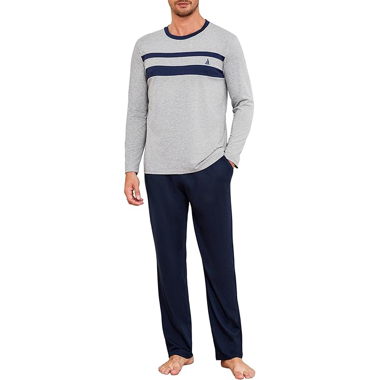JBS Heren Pyjama Set Lang Gestreept Met Knoopsluiting Lichtblauw | Underwear District