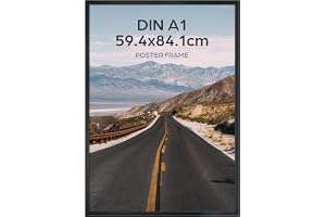 Giftgarden svart bildram A1 – aluminiumram 59,4 x 84 cm