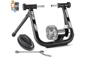CXWXC Smart Bike Trainer - Fluid Bike Trainer Stand for 26-29” or 700c Wheel - Fluid Stationary Noise Reduction Bicycle Stationary Stand Compatible with Zwift App