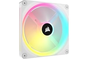 CORSAIR iCUE LINK QX140 RGB Wentylator RGB z Magnetyczną Kopułą 140 mm - Zestaw Rozszerzający - Biały