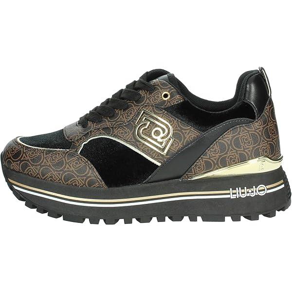 Scopri LIU JO Maxi Wonder 01 Sneaker Donna Black White BA3013PX343 Al