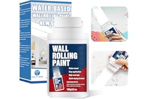 HuakChai Rullo per Vernice Bianca, vernice bianca muro interno per la riparazione di pareti a base d'acqua ad asciugatura rapida, rullo per pittura bianca portatile per pareti, per macchie e graffi