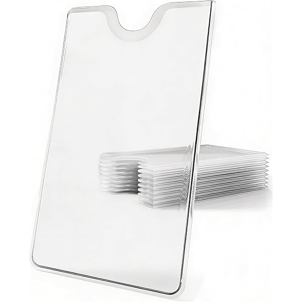 Set 6 Custodie Protettive Rigide Per Tessere – Portacarte Trasparente Con Apertura A Pollice, Per Carte Di Credito, Patente, Badge - 5