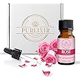 Purlixir Rose Essential Oil - 10 ml | 100% Pure and Natural |Used for Aromatherapy, Relaxation, Skin Care, Calm Sleep & Massage, Spiritual Rituals