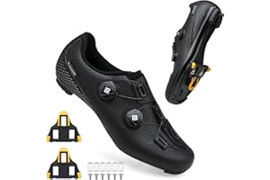 Feyenold Herren Fahrradschuhe Damen Radsport Schuhe Kompatibel mit SPD-SL Pedal & Kompatible Installation SPD/Look KEO Cleats Reitschuhe