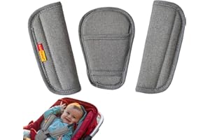 Lambo Lot de 3 housses de ceinture de sécurité pour bébé - Coussinets de ceinture de sécurité pour bébé - Pour garçons et filles